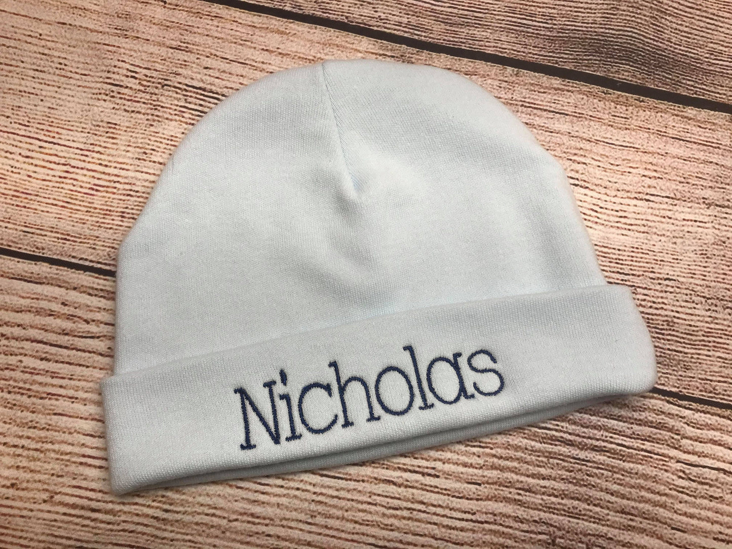 Monogram Baby Boy gown set, Infant gown hat set, baby gown, personalized gown, going home gown, day gown, personalized baby hat