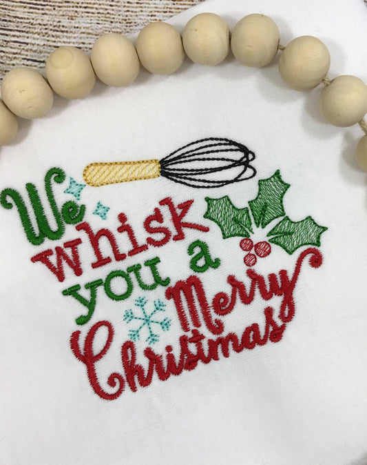 Kids Christmas Apron Personalized, Girls  Apron, Kids Baking Apron, Personalized Gifts for Kids, Kids Apron, We whisk you a Merry Christmas