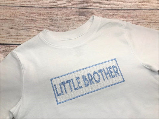 Boys Little Brother Shirt, Brother shirt, Boys Brother Shirt, Big Brother Shirt , Little brother Shirt , Smocked Shirt, Faux Smock Shirt