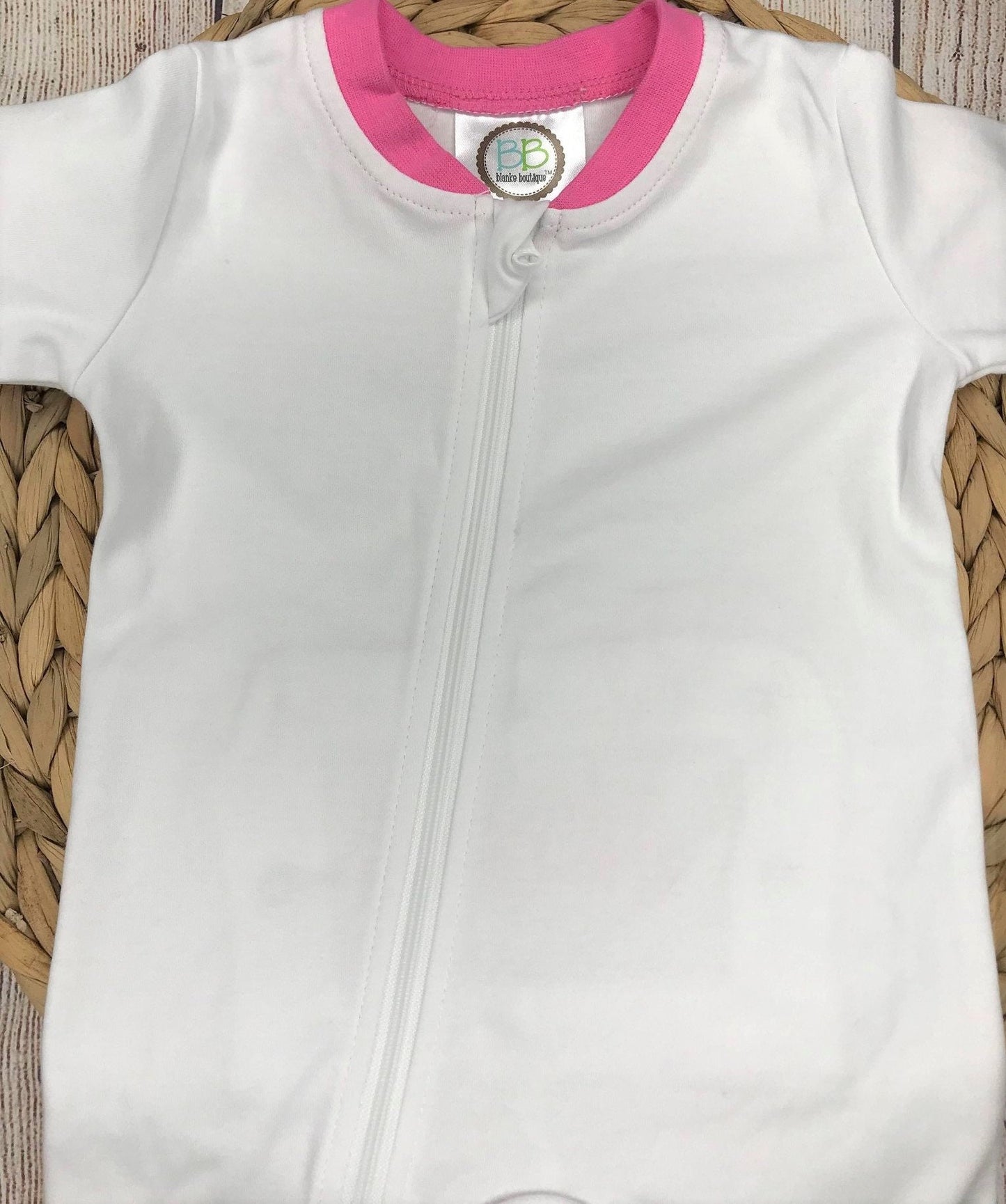 Girl's Drop Flap Gingham Ruffle Trim Playsuit, newborn baby girl sleeper, baby gift, going home outfit, baby shower gift,monogram playsuit